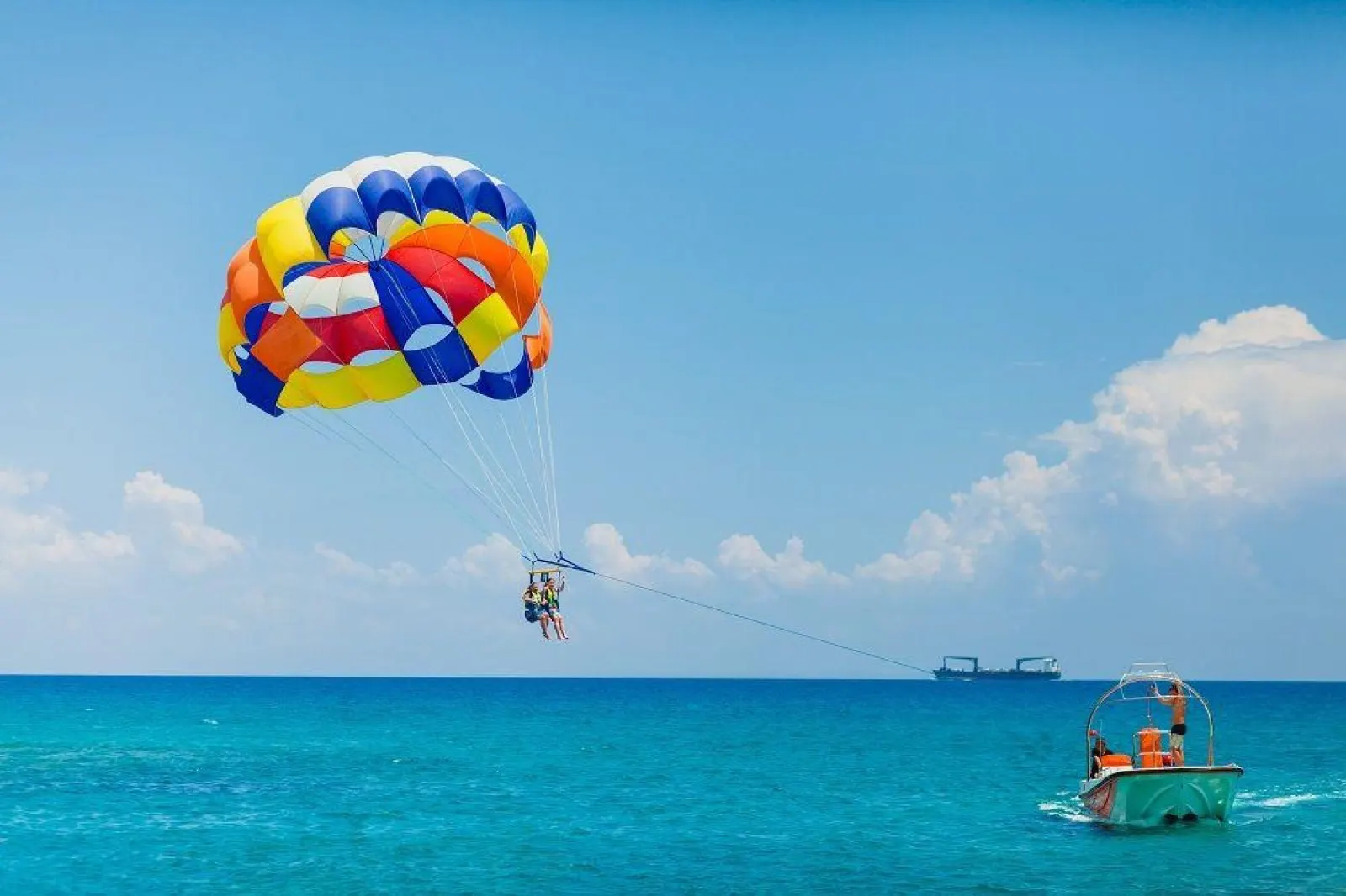 Parasailing at Elephant Beach